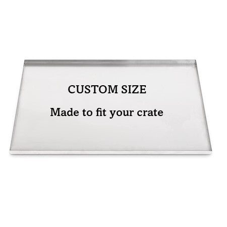 Heavy-duty custom fit metal replacement pan for wire dog crates